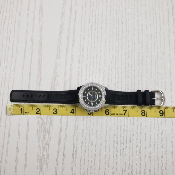 Allen Lyle Black Silicone Round Face Watch Crystal - Picture 7 of 7